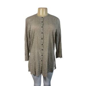 Eileen Fisher Women's Greige Buttondown Sz XS - NWT